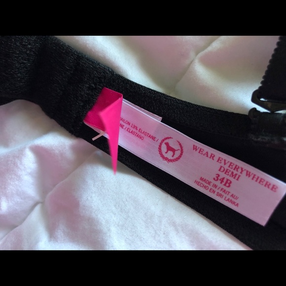 NEW W/O Tags Black VSPink Everywhere Demi Bra - Picture 3 of 4